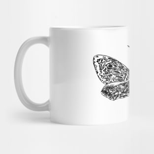 Skull moth Mug